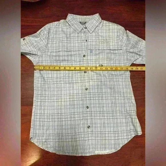 L.L. Bean vented plaid button down top XS - Picture 8 of 8